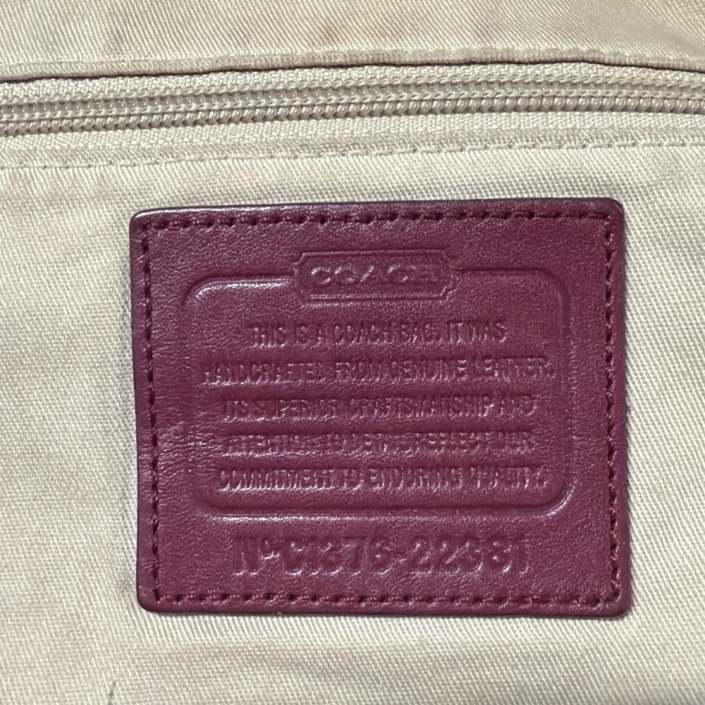 Coach handbag 22381 Legacy Courtenay deep port leather Hobo shoulder - Picture 13 of 16
